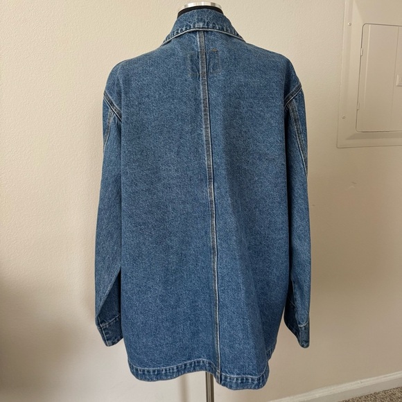 Ralph Lauren Lauren Jeans Co Women’s Denim Chore Barn Trucker Jean Jacket - Picture 2 of 9